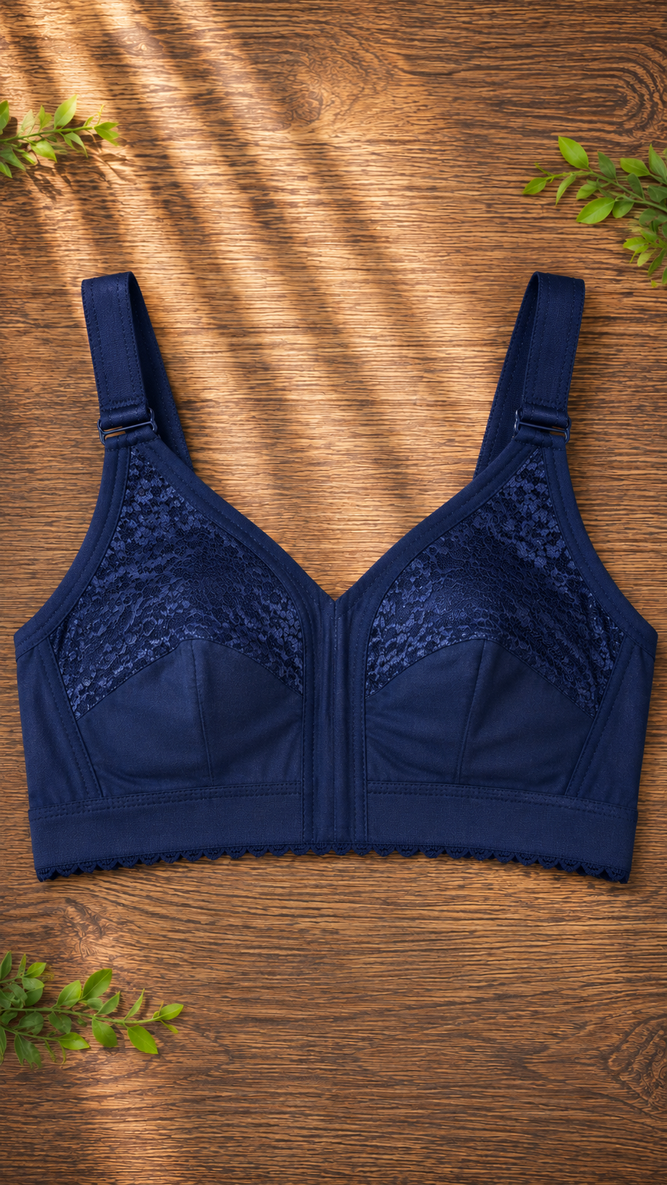 Everyday Comfort 🤎 | Lace-Panel Essential Bra image 3