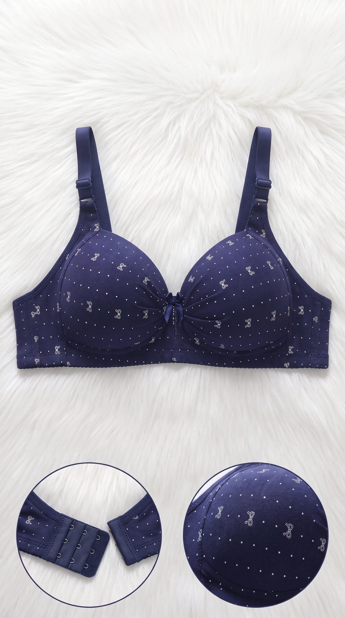 Polka Bow Essentials Bra — Available in 6 Colors image 4